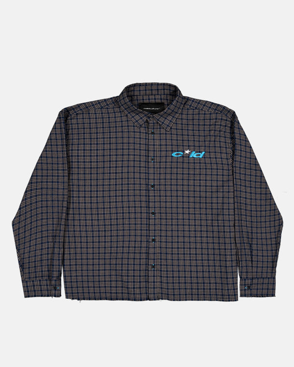 BRICK LANE SHIRT BLUE SQUARE