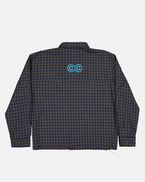 BRICK LANE SHIRT BLUE SQUARE