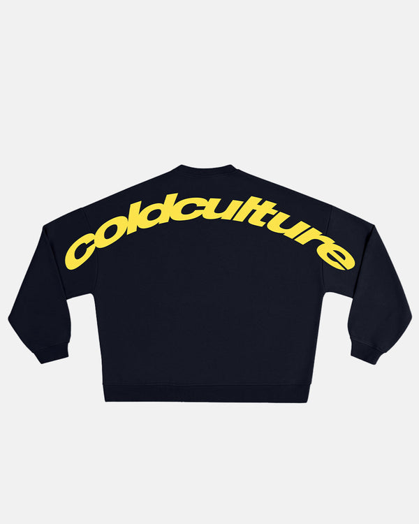 CURVED CREWNECK MIDNIGHT BLUE